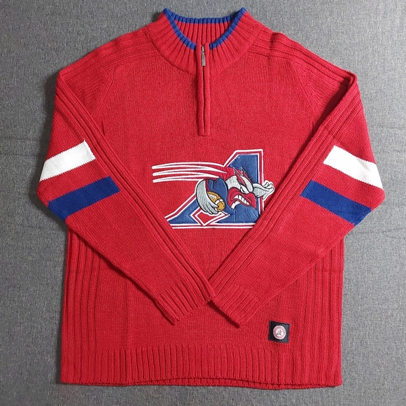 Sogo MONTREAL ALOUETTES CFL Mens Long Sleeve Woolen Sweater Official Licensed L - Picture 1 of 1